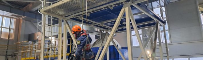 Совместная тренировка со спасателями.